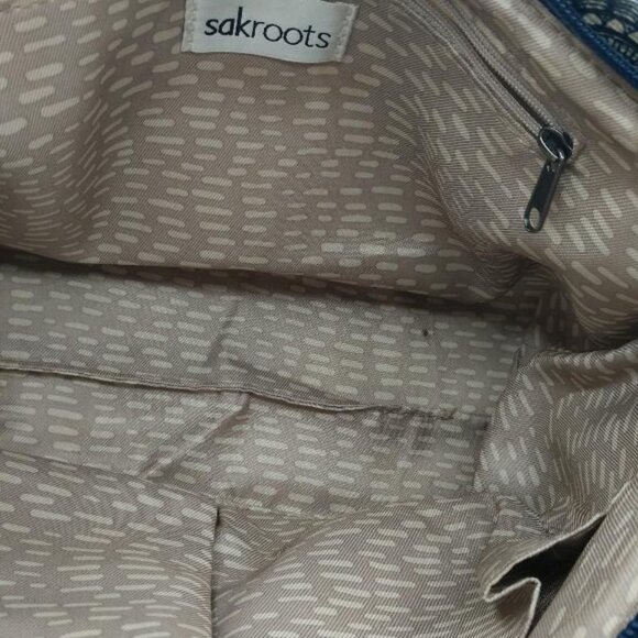 Sakroots City Satchel  Crossbody Blue/White - floral - Picture 10 of 10
